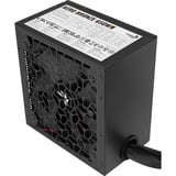 Aerocool B509A Flow-G-BK-v1, mit Netzteil Aero 650, Tower-Gehäuse schwarz, Tempered Glass