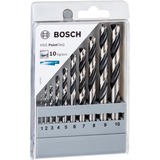 Bosch HSS-Spiralbohrer-Satz PointTeQ, 135°, 10-teilig in Kassette