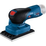 Bosch Professional Akku-Schwingschleifer GSS 12V-13 Professional solo blau/schwarz, ohne Akku und Ladegerät, in L-BOXX, 3 Schleifplatten