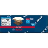 Bosch Professional Expert C470 Schleifblatt, Ø 150mm, K80 50 Stück, für Exzenterschleifer