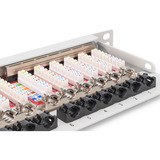 Digitus CAT 6A, Klasse EA High Density Patchpanel, 24 Port grau, 0,5 HE, geschirmt