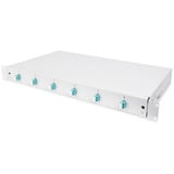 Digitus LWL Spleißbox, 1HE, bestückt, 6x LC DX, OM3 