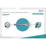 Digitus Professional Cat.6 U/UTP Verlegekabel simplex, Dca violett, 305 Meter Easy Pull Box