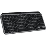 Logitech MX Keys Mini für Mac, Tastatur grau/schwarz, DE-Layout, Metallgehäuse, kompatibel mit Apple macOS, iPad OS