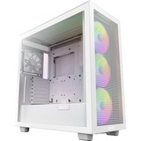 NZXT H7 Flow RGB , Tower-Gehäuse weiß (matt), Tempered Glass