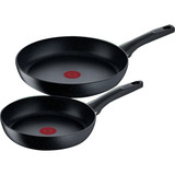 Tefal  Pfannen-Set Black Stone, 2-teilig schwarz, Ø 28cm, Ø 24cm