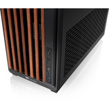 Thermaltake TR300 WS Black, Tower-Gehäuse schwarz/holz, Tempered Glass
