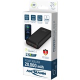 Ansmann Powerbank 20000mAh PB320PD schwarz, USB-C Power Delivery (PD 3.0)