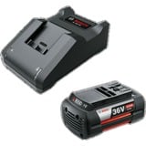 Bosch Heimwerken & Garten Starter-Set 36V (GBA 36V 4.0Ah + AL 36V-20) schwarz, 36V POWER FOR ALL, Akku + Ladegerät