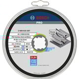 Bosch PRO Stainless Steel and Metal X-LOCK Trennscheibe, Ø 125mm 10 Stück, Bohrung 22,23mm, WA 60 T BF, gerade