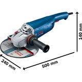 Bosch Professional Winkelschleifer GWS 22-230 P Professional blau, 2.200 Watt