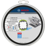 Bosch X-LOCK Trennscheibe Standard for Inox - Rapido, Ø 125mm 10 Stück, Bohrung 22,23mm, WA 60 T BF, gerade