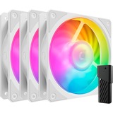 Cooler Master Mobius 120P ARGB 120x120x25, Gehäuselüfter weiß, 3er Pack, 120 mm