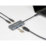 DeLOCK Externer USB 3.2 Gen 2 USB Type-C Hub, USB-Hub grau, USB-C