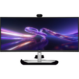 Dell Pro P3426WEV USB-C Webcam Monitor, LED-Monitor 86.6 cm (34.1 Zoll), schwarz/silber, WQHD, IPS, Curved, 4 MP-Webcam, USB-Hub, 100Hz Panel