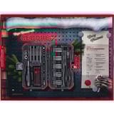 GEDORE red Adventskalender 2025, Werkzeug-Set schwarz/rot, 51-teilig, 1/4"