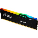 Kingston FURY DIMM 16 GB DDR5-6400, Arbeitsspeicher schwarz, KF564C32BBEA-16, FURY Beast RGB, INTEL XMP, AMD EXPO