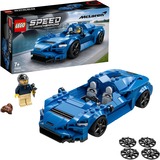 LEGO 76902 Speed Champions McLaren Elva, Konstruktionsspielzeug blau/schwarz