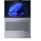 Lenovo ThinkBook 14 2-in-1 G5 (21SQ000GGE), Notebook grau, Intel® Core™ Ultra 5 225U, Intel® Graphics, 32 GB DDR4, 512 GB (512 GB SSD), Windows 11 Pro