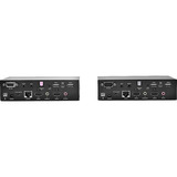 Lindy Dual Head HDMI, Cat.6, USB & RS232 Extender, KVM-Switch schwarz, 100m