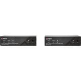 Lindy Dual Head HDMI, Cat.6, USB & RS232 Extender, KVM-Switch schwarz, 100m