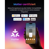 SwitchBot Floor Lamp smarte Stehlampe, LED-Lampe schwarz