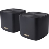 ASUS ZenWiFi AX Mini (XD4) 2er Set, Mesh Router schwarz, 1x Router, 1x AccessPoint