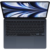 Apple MacBook Air 34,5 cm (13,6") 2022, Notebook schwarz, M2, 10-Core GPU, macOS Monterey, Deutsch, 512 GB SSD