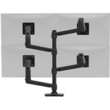 Ergotron LX Dual Monitor Arm, Monitorhalterung schwarz