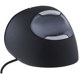 Evoluent VerticalMouse D, Maus schwarz/silber, Medium, RH