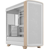 Fractal Design Summit Chalk White TG Clear Tint, Tower-Gehäuse weiß/holz