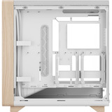 Fractal Design Summit Chalk White TG Clear Tint, Tower-Gehäuse weiß/holz