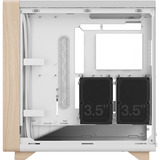 Fractal Design Summit Chalk White TG Clear Tint, Tower-Gehäuse weiß/holz