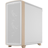 Fractal Design Summit Chalk White TG Clear Tint, Tower-Gehäuse weiß/holz
