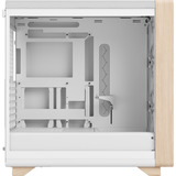 Fractal Design Summit Chalk White TG Clear Tint, Tower-Gehäuse weiß/holz