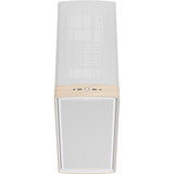 Fractal Design Summit Chalk White TG Clear Tint, Tower-Gehäuse weiß/holz