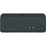 ICY BOX IB-DK2300-CH, Dockingstation anthrazit, mit LCD-Display