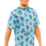 Mattel Barbie Ken Fashionistas Puppe #211 mit blondem Haar und Kaktus-T-Shirt 