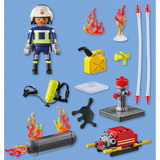 PLAYMOBIL 71826 Action Heroes Löschung eines Gastanks, Konstruktionsspielzeug 