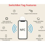 SwitchBot Smart Tag, Proximity-Schlüssel weiß, 3er Pack