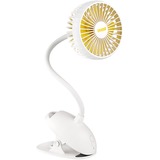Unold Breezy Clip, Ventilator weiß/gelb