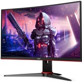 AOC C24G2AE/BK, Gaming-Monitor 60 cm (24 Zoll), schwarz/rot, FullHD, VA, AMD Free-Sync, 165Hz Panel