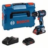 Bosch Akku-Schlagbohrschrauber GSB 18V-90 C Professional, 18Volt blau/schwarz, 2x Li-Ion Akku ProCORE18V 4,0Ah, Bluetooth Modul, in L-BOXX