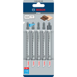 Bosch Stichsägeblatt T 301 CDF Clean for Hard Wood, 117mm 5 Stück