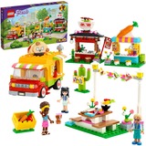 LEGO 41701 Friends Streetfood-Markt mit Taco-Truck und Smoothie-Bar, Konstruktionsspielzeug