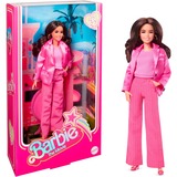 Mattel Barbie The Movie - America Ferrera als Gloria Puppe zum Film, Spielfigur  im dreiteiligen Hosenanzug in Pink