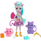 Mattel Enchantimals Royals Deanna Dragon Familie, Puppe