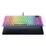 Razer Blackwidow V4 75% - Phantom White Edition, Gaming-Tastatur weiß, US-International-Layout, Razer Orange