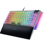 Razer Blackwidow V4 75% - Phantom White Edition, Gaming-Tastatur weiß, US-International-Layout, Razer Orange