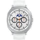 SAMSUNG Galaxy Watch8 Classic, Smartwatch weiß, 46mm, Bluetooth, Hybrid-Armband